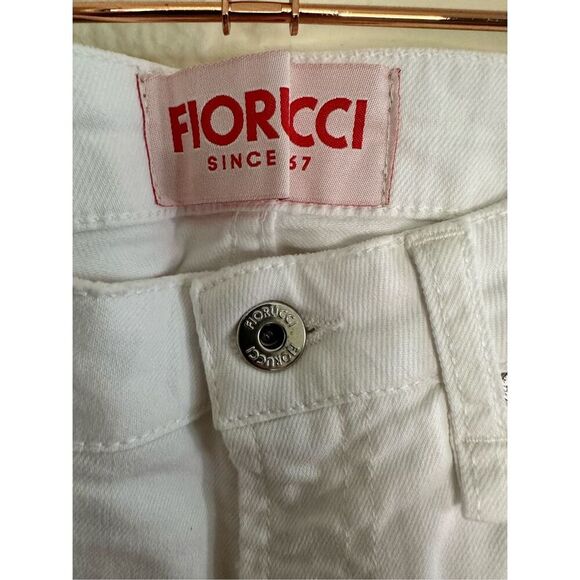 Fiorucci White Low Rise Flare Jeans Size 26 Long New - Picture 4 of 6